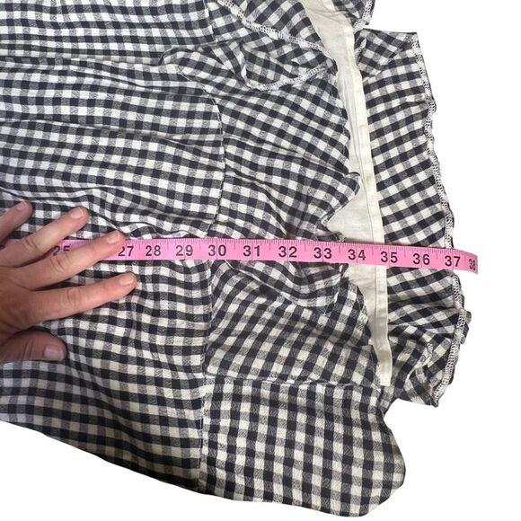 Abercrombie & Fitch black and white gingham wrap dress. L dress - Picture 14 of 16